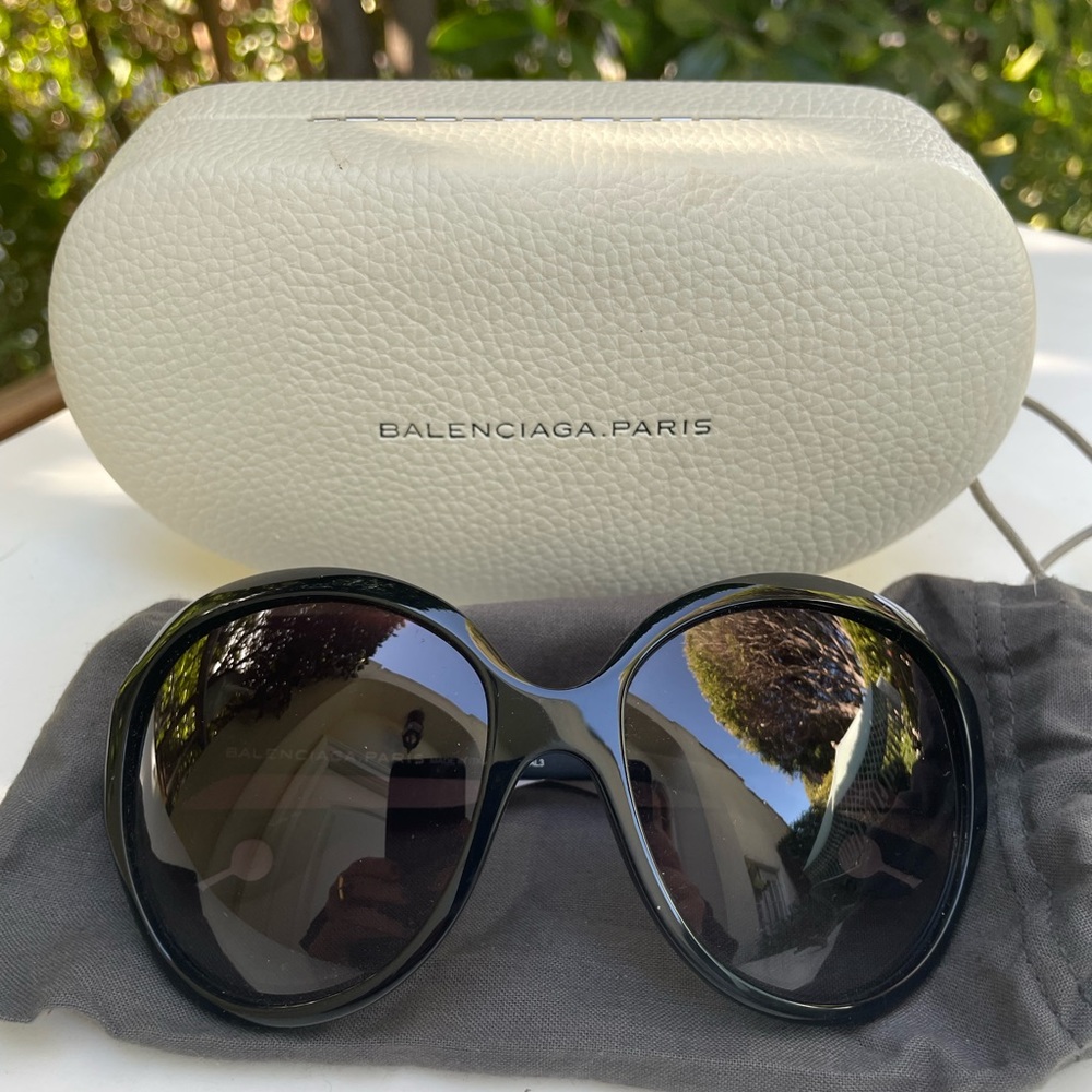 Balenciaga Paris Womens Black Sunglasses- New